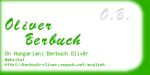 oliver berbuch business card